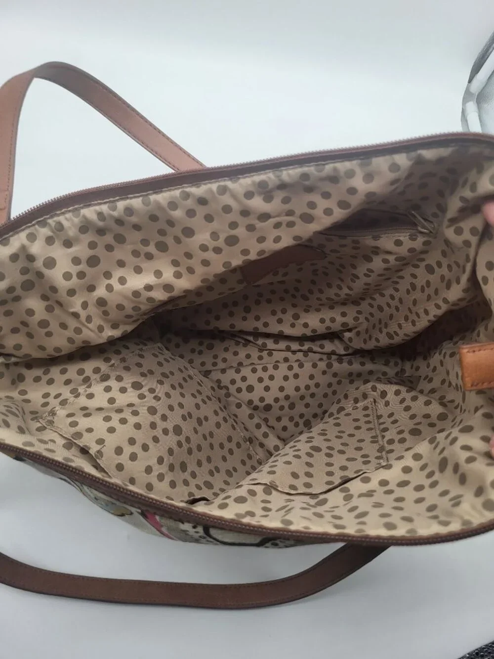 Relic by Fossil Canvas Flower Multicolor Shoulder Bag Tote Boho y2k Colorful - Picture 7 of 10